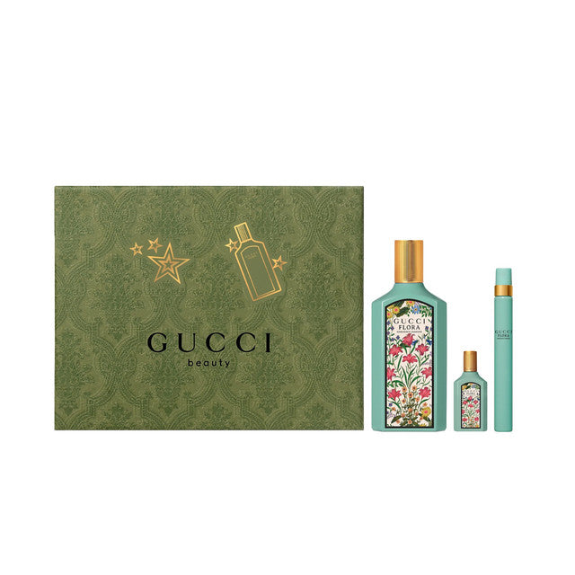 Gucci Flora Gorgeous Jasmine Fragrances Bundle - 3 Piece Gift Set For Ladies