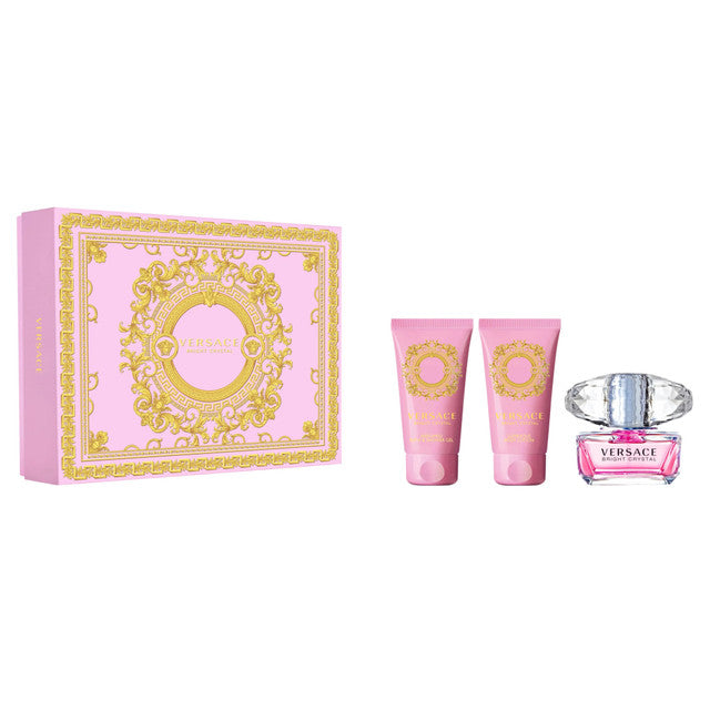 Versace Bright Crystal Bundle - 3 Piece Gift Set for Women